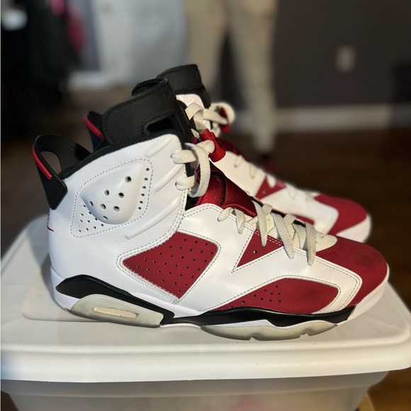 100% Authentic Used Air Jordan VI Carmine. No Box Sz.  10 - Picture 9 of 9